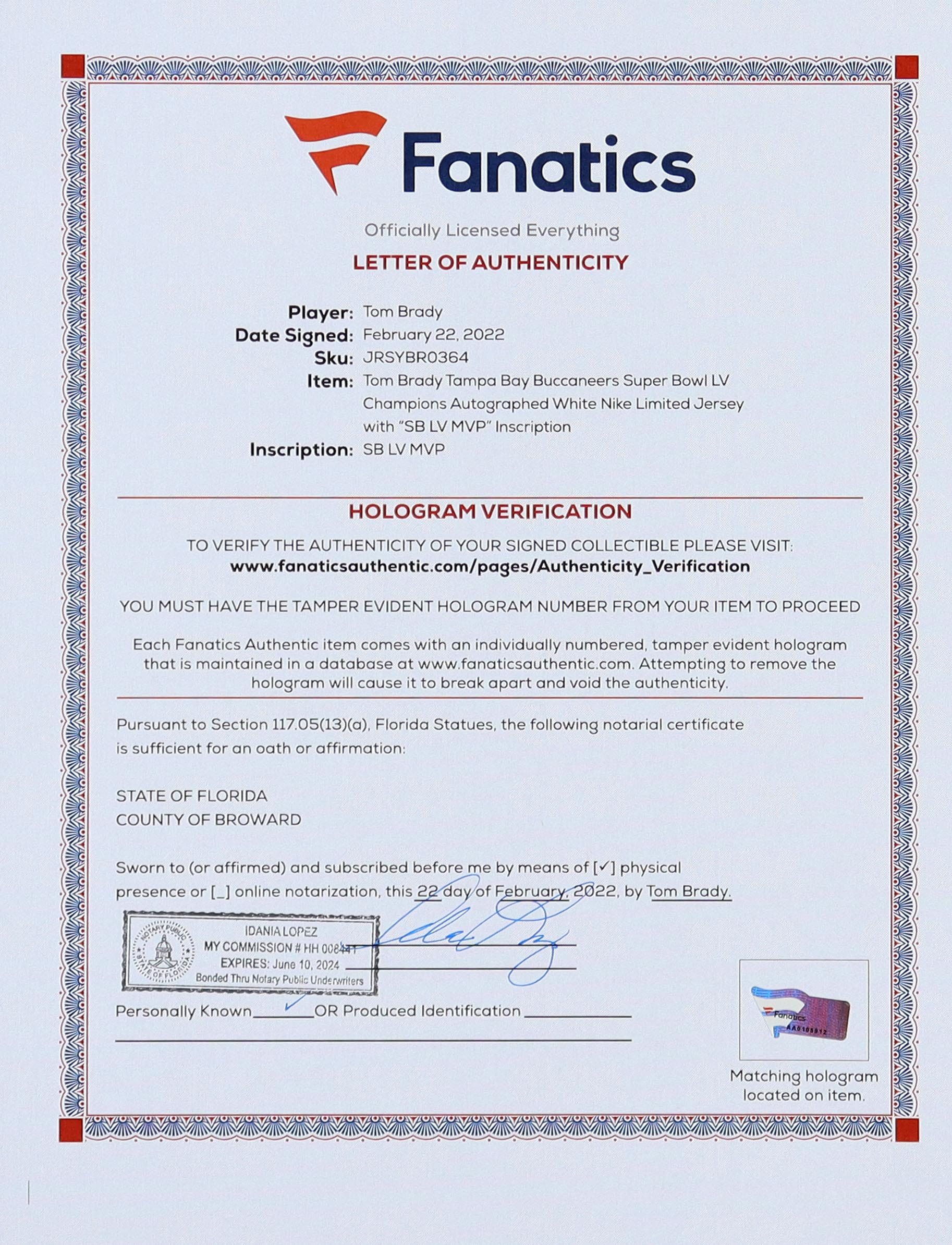 Tom Brady Signed Authentic Nike Limited Buccaneers Jersey Inscribed "SB LV MVP" (Fanatics) at PristineAuction.com Tom Brady Signed Authentic Nike Limited Buccaneers Jersey Inscribed "SB LV MVP" (Fanatics) at PristineAuction.com