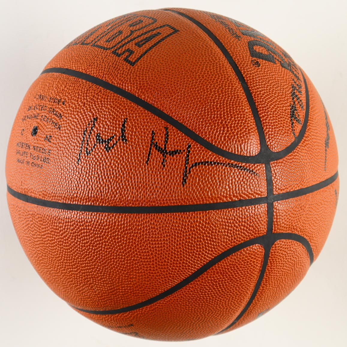 "Basketball Hall Of Famers" Spalding Basketball With Wood Display Stand Signed By (8) With Bill Walton, K.C. Jones, Bob Kurland, Red Holzman (PSA) at PristineAuction.com "Basketball Hall Of Famers" Spalding Basketball With Wood Display Stand Signed By (8) With Bill Walton, K.C. Jones, Bob Kurland, Red Holzman (PSA) at PristineAuction.com