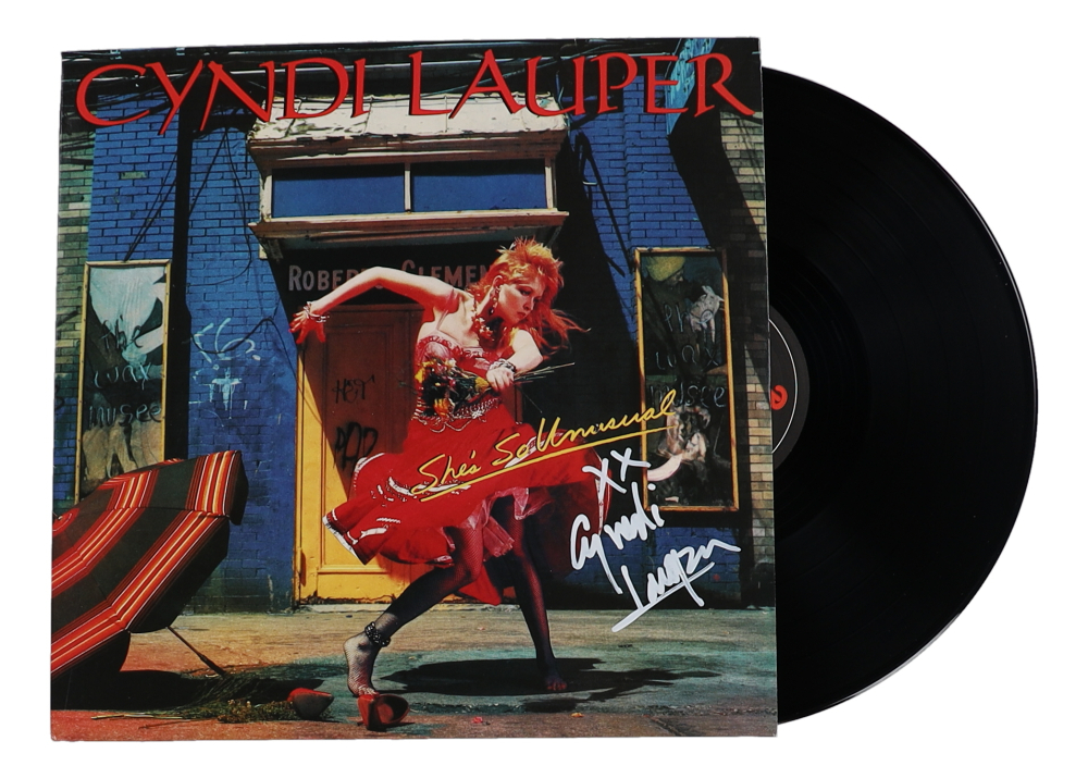 Cyndi Lauper Signed 