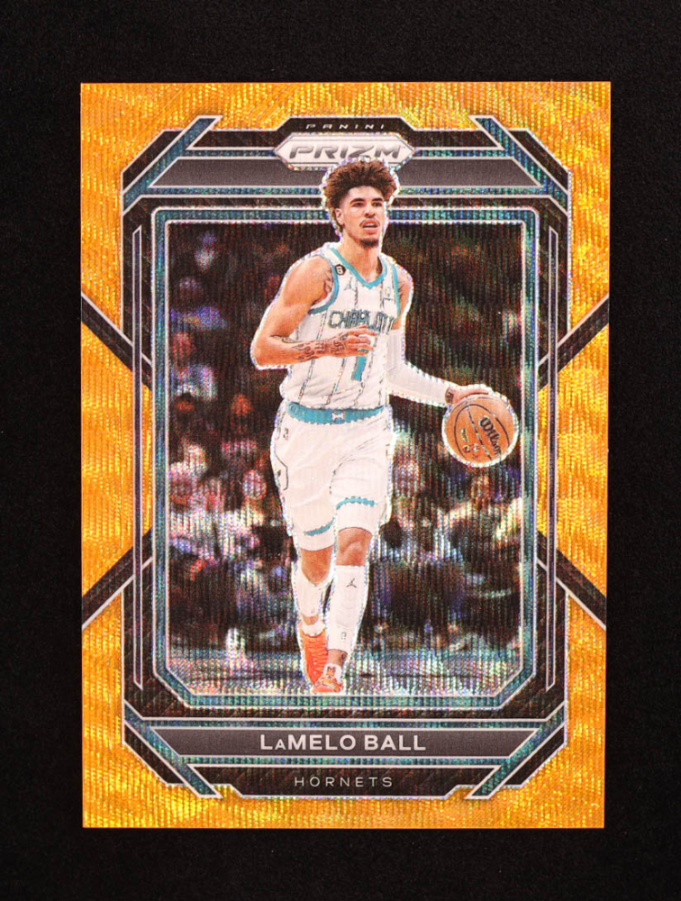 LaMelo Ball 2022-23 Panini Prizm Prizms Orange Wave #150 #54/60