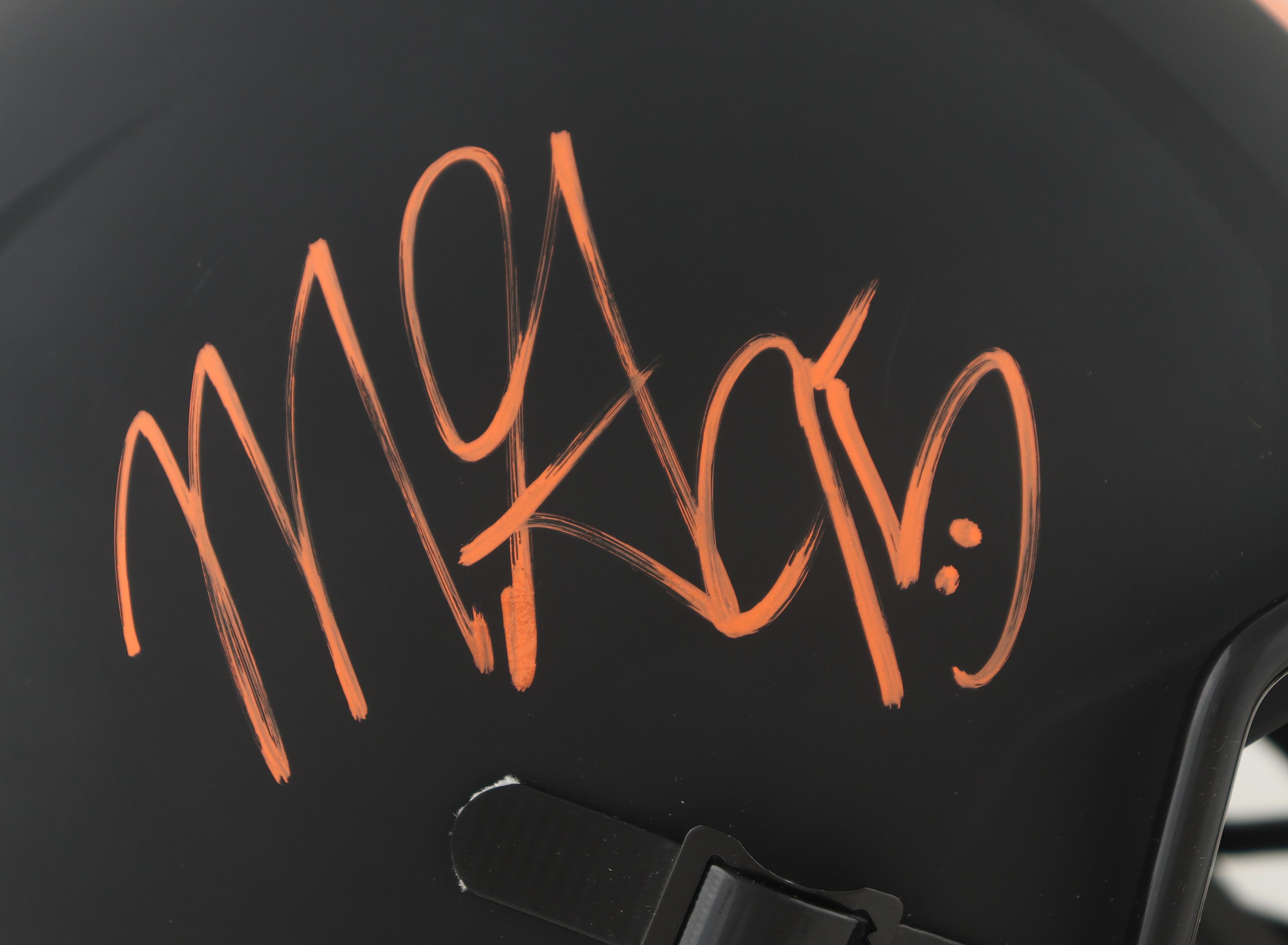 Myles Garrett Signed Browns Full-Size Eclipse Alternate Speed Helmet (Beckett) at PristineAuction.com Myles Garrett Signed Browns Full-Size Eclipse Alternate Speed Helmet (Beckett) at PristineAuction.com