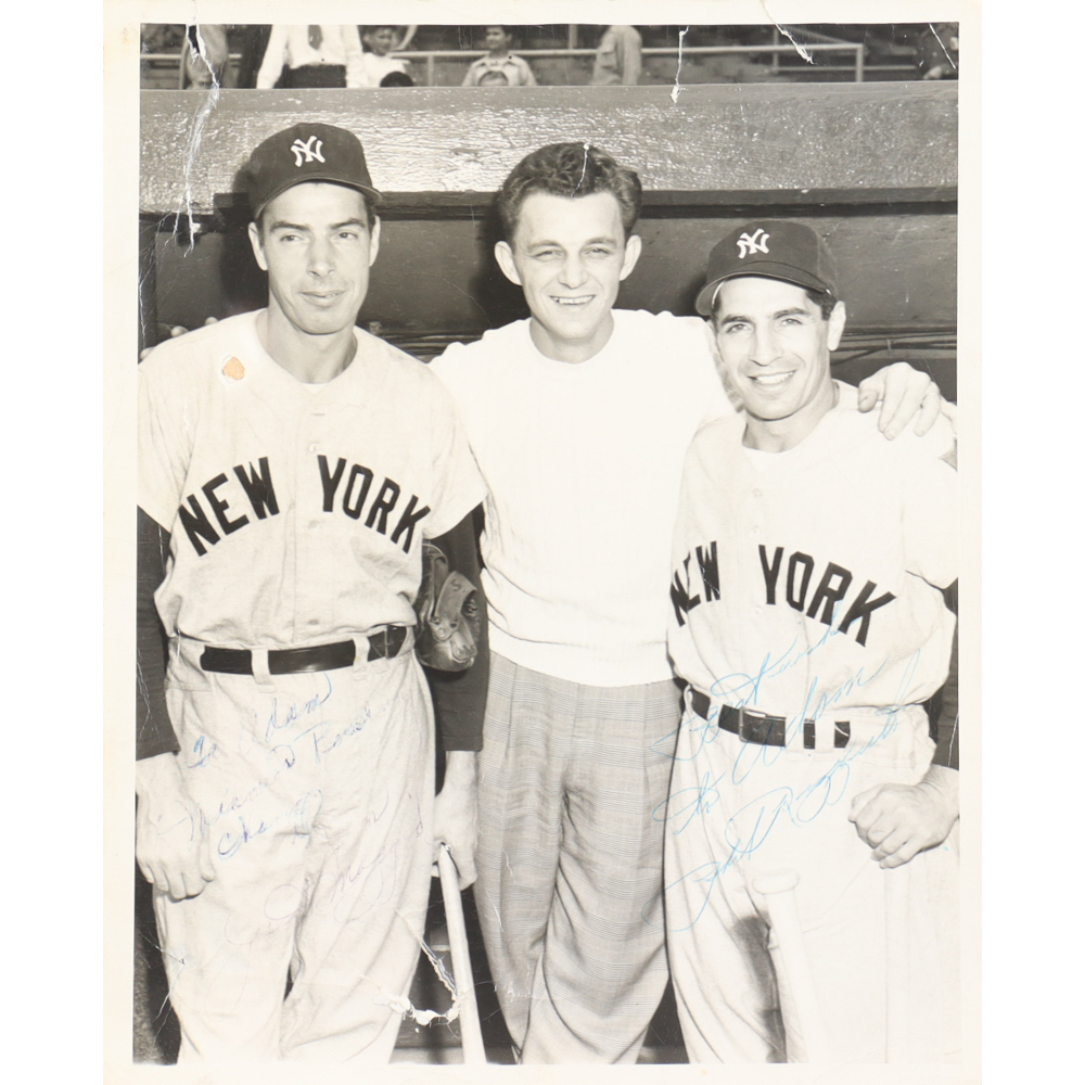 Joe DiMaggio & Phil Rizzuto Signed Vintage 1950's 8x10 Photo Inscribed ...