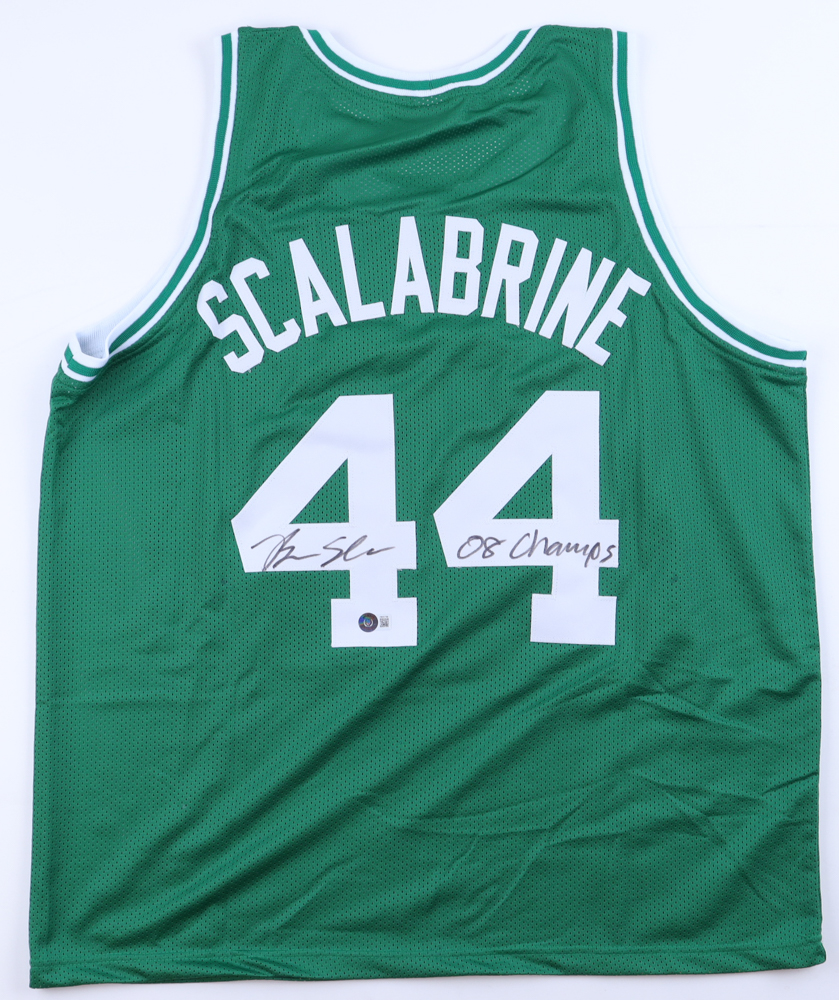 Brian Scalabrine Signed Jersey Inscribed "08 Champs" (Beckett) at PristineAuction.com Brian Scalabrine Signed Jersey Inscribed "08 Champs" (Beckett) at PristineAuction.com