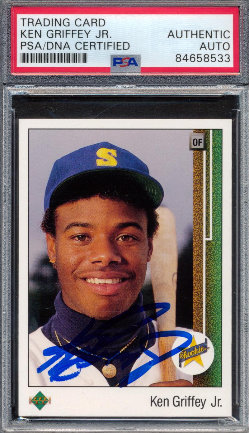 Ken Griffey Jr. Signed 1989 Upper Deck #1 RC (PSA) in pristine condition