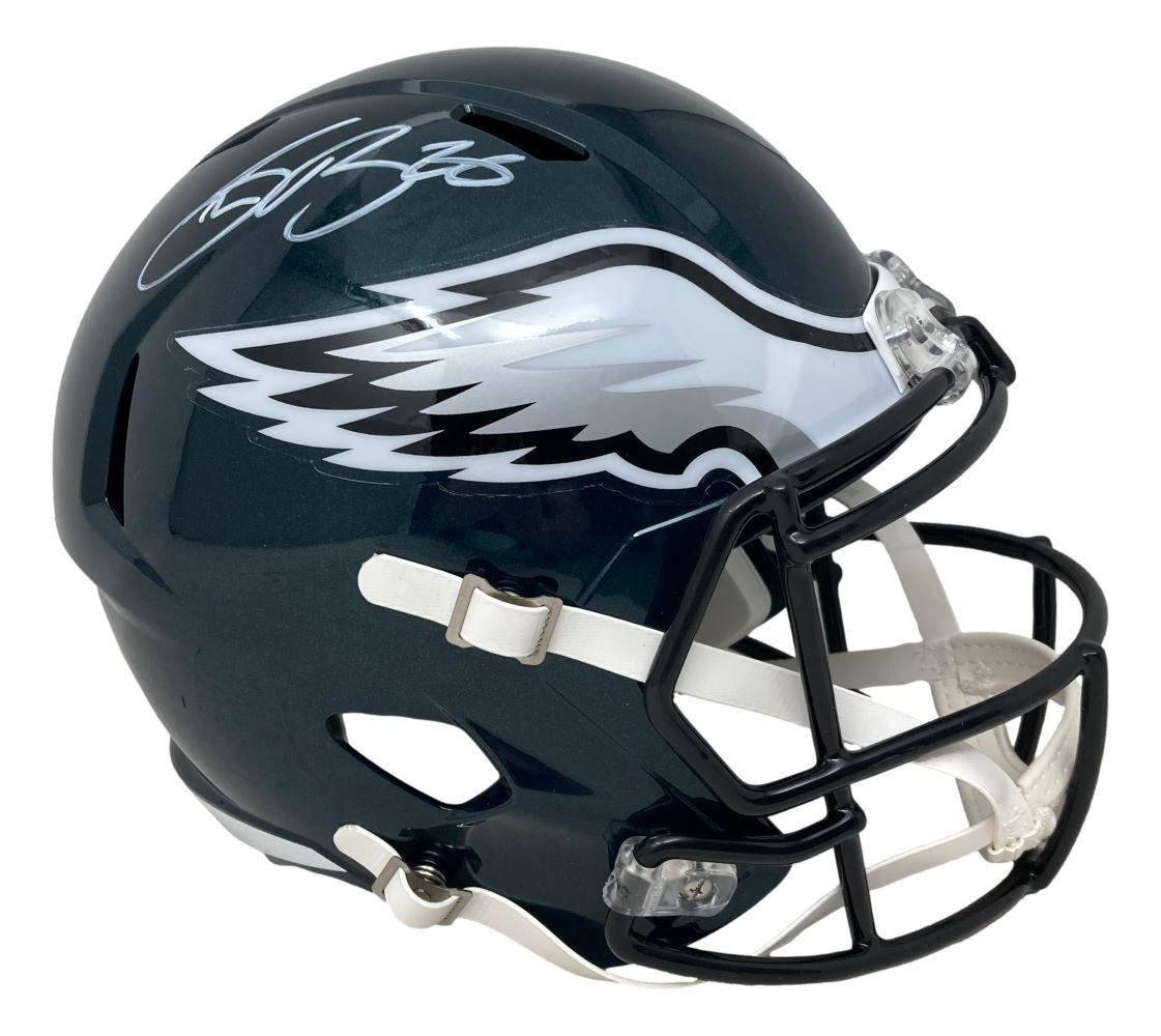 Saquon Barkley Signed Eagles Full-Size Speed Helmet (Beckett) at PristineAuction.com Saquon Barkley Signed Eagles Full-Size Speed Helmet (Beckett) at PristineAuction.com