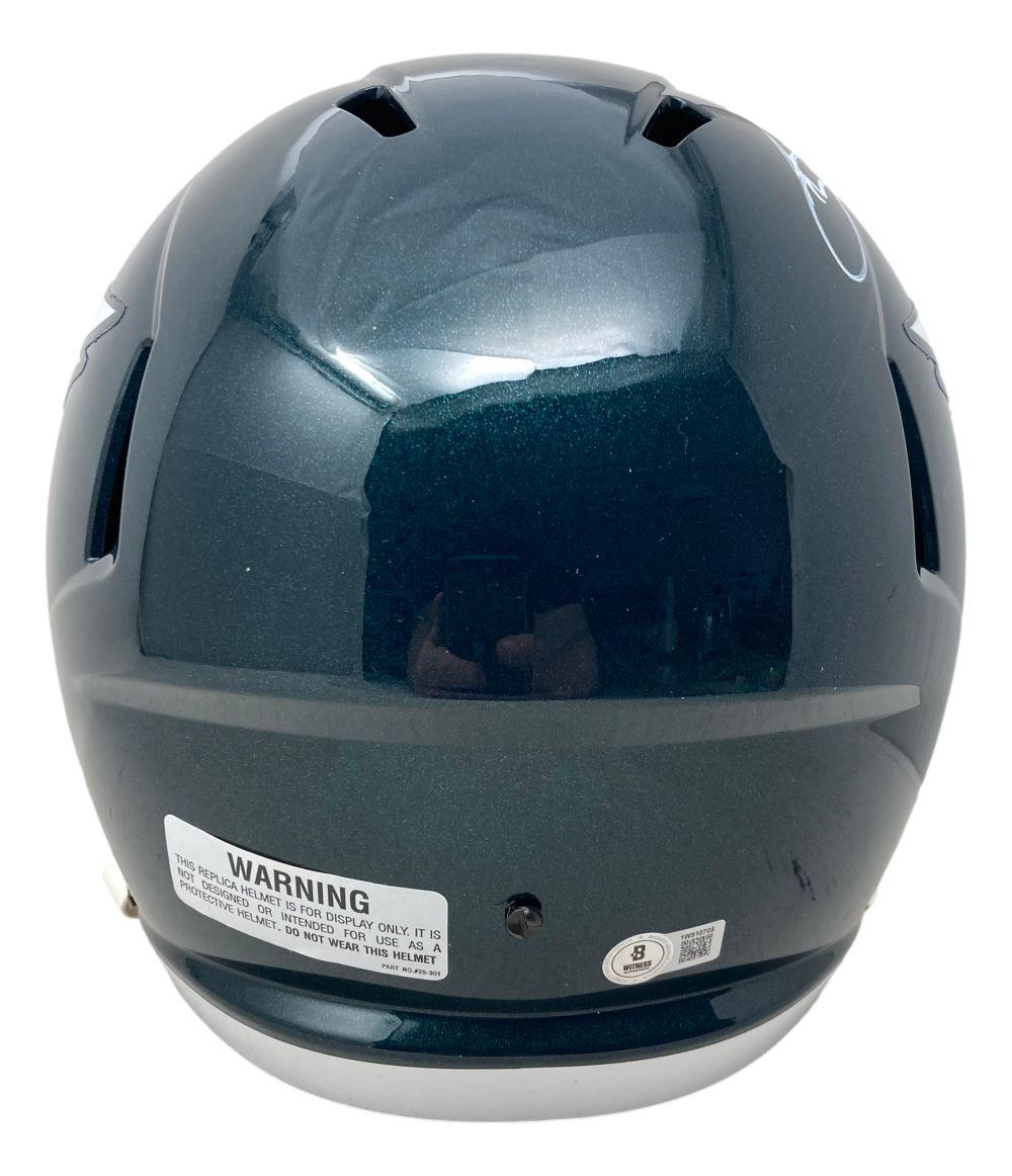 Saquon Barkley Signed Eagles Full-Size Speed Helmet (Beckett) at PristineAuction.com Saquon Barkley Signed Eagles Full-Size Speed Helmet (Beckett) at PristineAuction.com