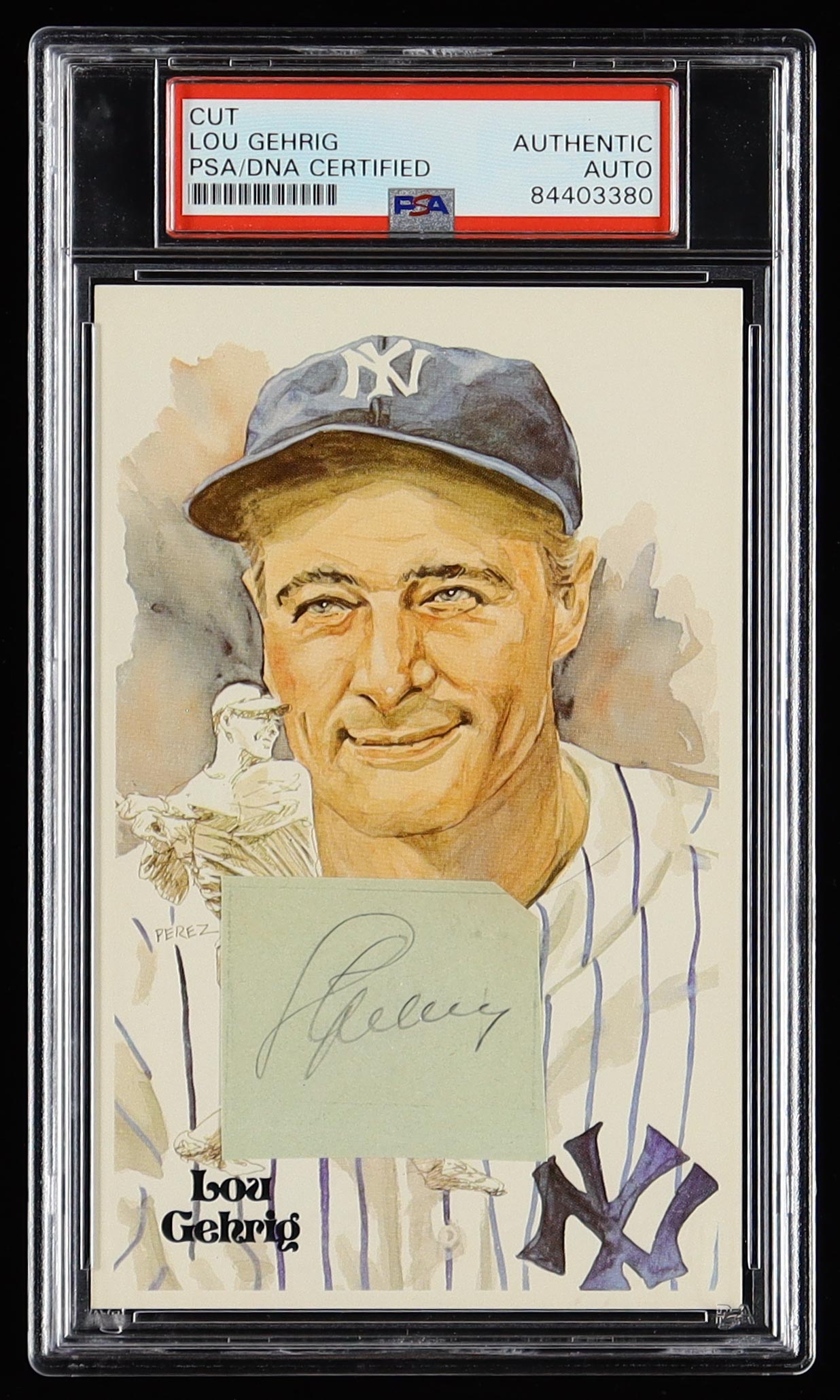 Lou Gehrig Signed Postcard (PSA) at PristineAuction.com Lou Gehrig Signed Postcard (PSA) at PristineAuction.com