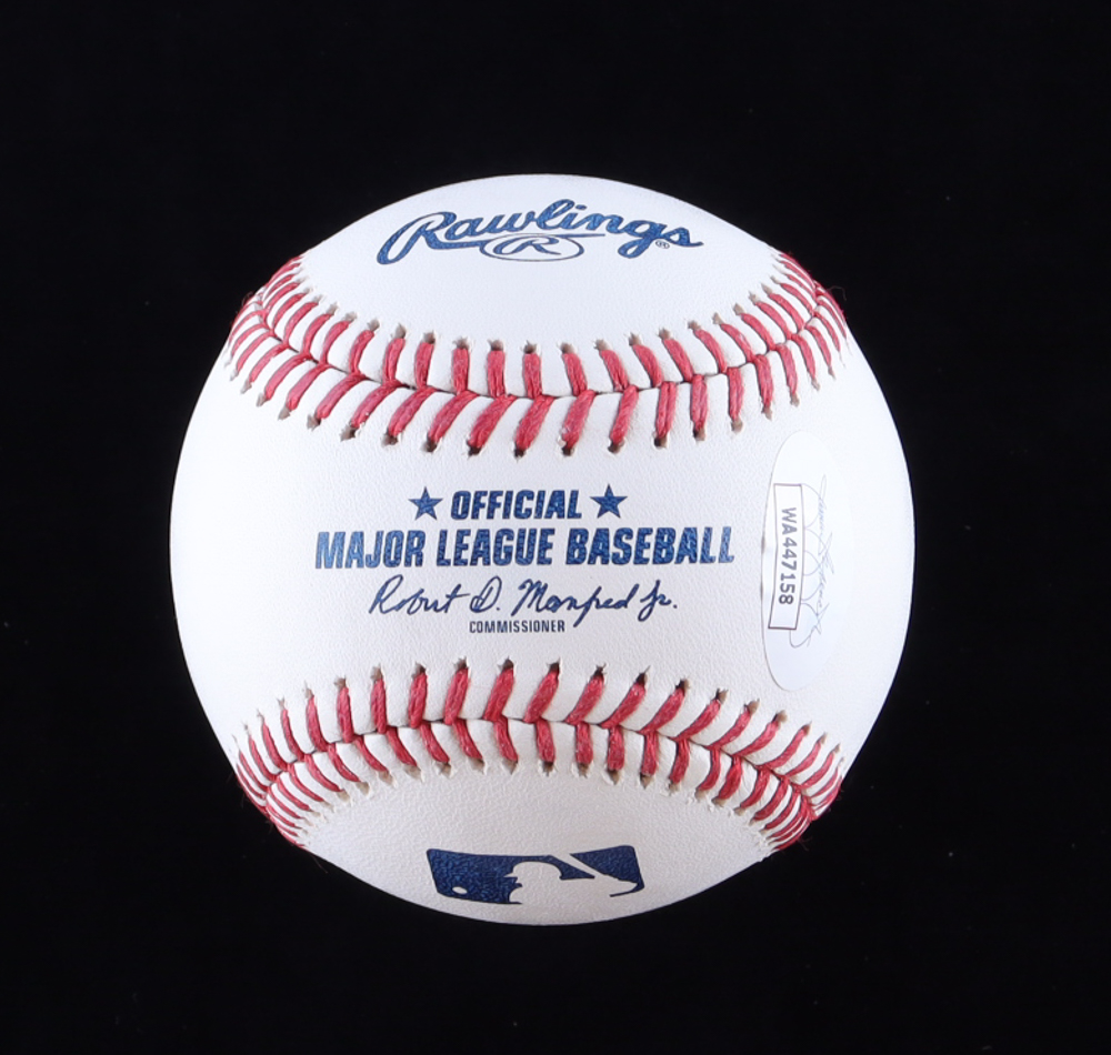 John Rocker Signed OML Baseball Inscribed "F*** NY!" (JSA) at PristineAuction.com John Rocker Signed OML Baseball Inscribed "F*** NY!" (JSA) at PristineAuction.com