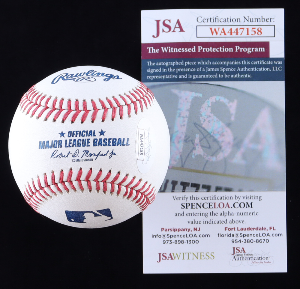 John Rocker Signed OML Baseball Inscribed "F*** NY!" (JSA) at PristineAuction.com John Rocker Signed OML Baseball Inscribed "F*** NY!" (JSA) at PristineAuction.com