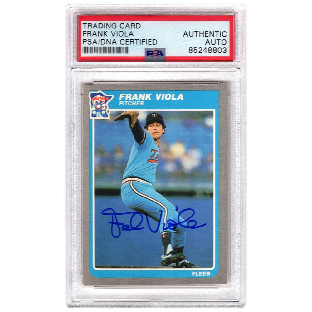 Frank Viola Signed 1985 Fleer 291 (PSA) Pristine Auction