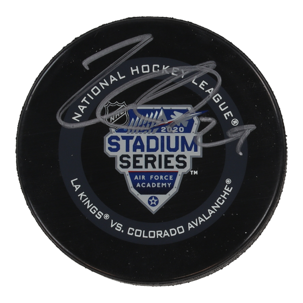 Nathan MacKinnon Signed 2020 Stadium Series Official Game Puck (Fanatics) | Pristine Auction
