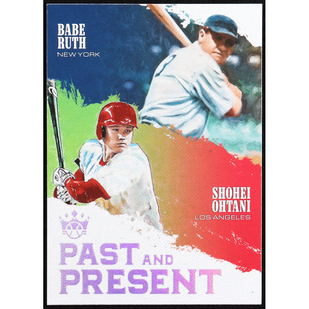 Babe Ruth / Shohei Ohtani 2018 Diamond Kings Past and Present #10 ...