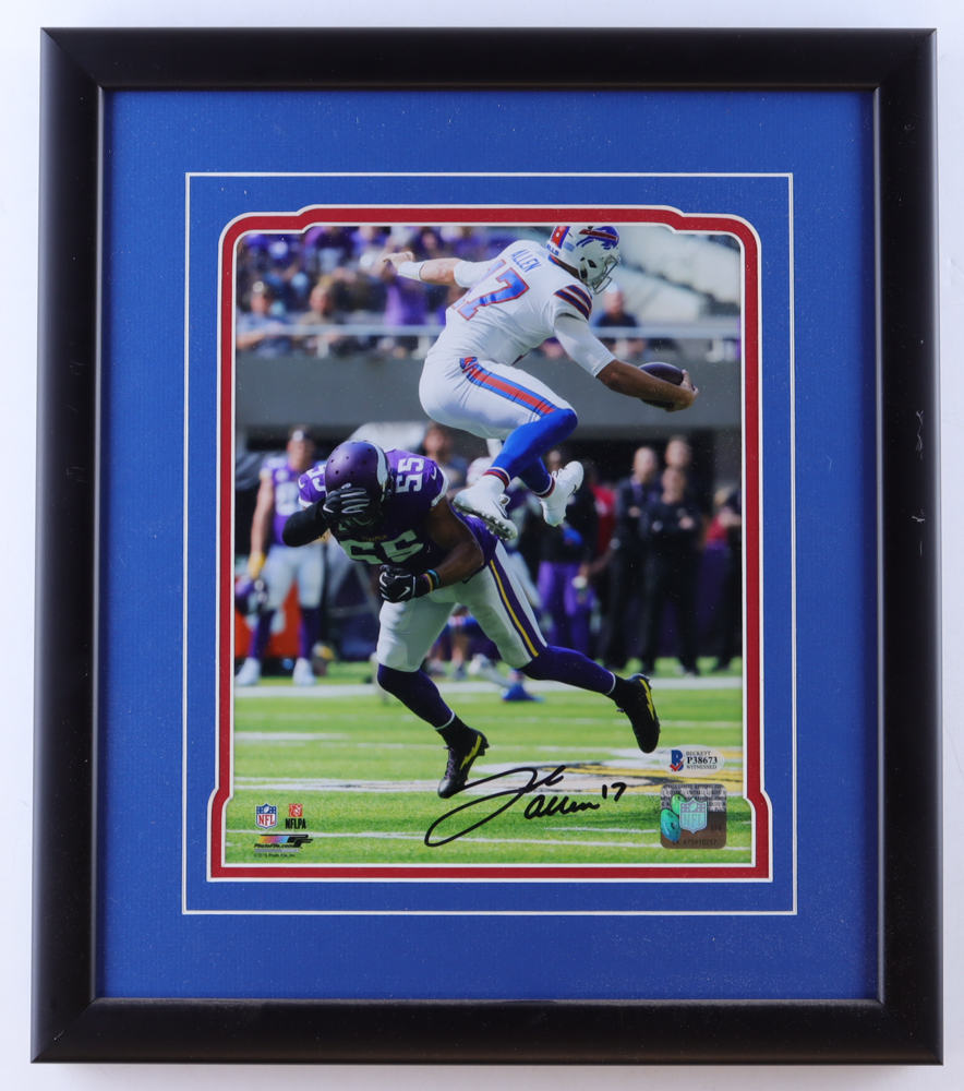 Josh Allen Signed Bills Custom Framed Photo Display (Beckett) at PristineAuction.com Josh Allen Signed Bills Custom Framed Photo Display (Beckett) at PristineAuction.com