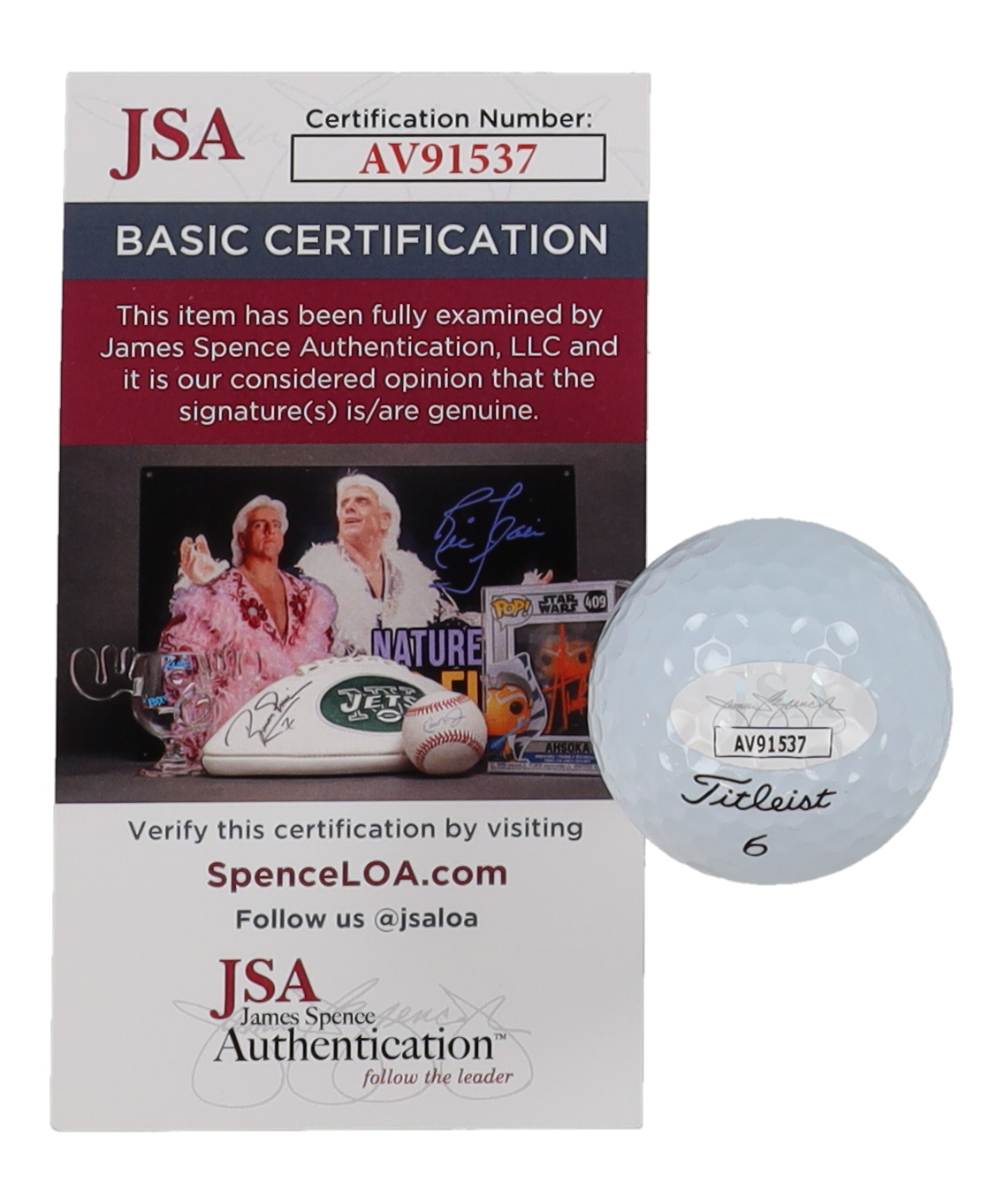 Rickie Fowler Signed Titleist Golf Ball (JSA) at PristineAuction.com Rickie Fowler Signed Titleist Golf Ball (JSA) at PristineAuction.com