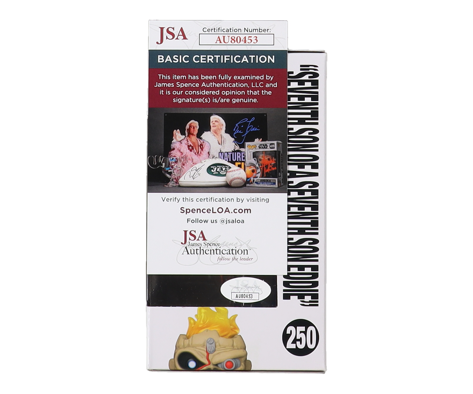 Derek Riggs Signed Iron Maiden #250 Somewhere In Time Eddie Funko Pop! Vinyl Figure with Hand-Drawn Sketch (JSA) at PristineAuction.com Derek Riggs Signed Iron Maiden #250 Somewhere In Time Eddie Funko Pop! Vinyl Figure with Hand-Drawn Sketch (JSA) at PristineAuction.com