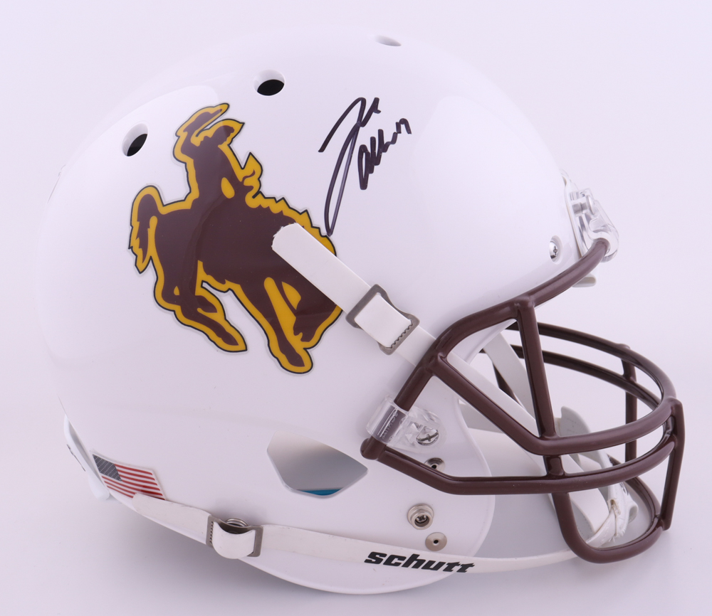Josh Allen Signed Wyoming Cowboys Full-Size Helmet (Beckett) at PristineAuction.com Josh Allen Signed Wyoming Cowboys Full-Size Helmet (Beckett) at PristineAuction.com