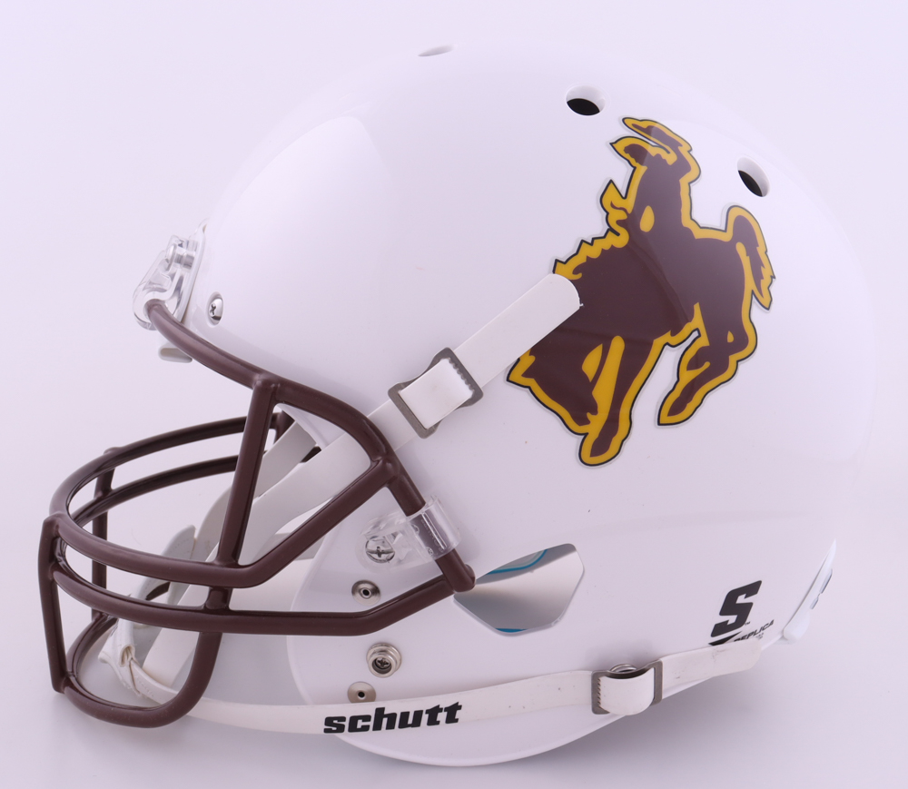 Josh Allen Signed Wyoming Cowboys Full-Size Helmet (Beckett) at PristineAuction.com Josh Allen Signed Wyoming Cowboys Full-Size Helmet (Beckett) at PristineAuction.com