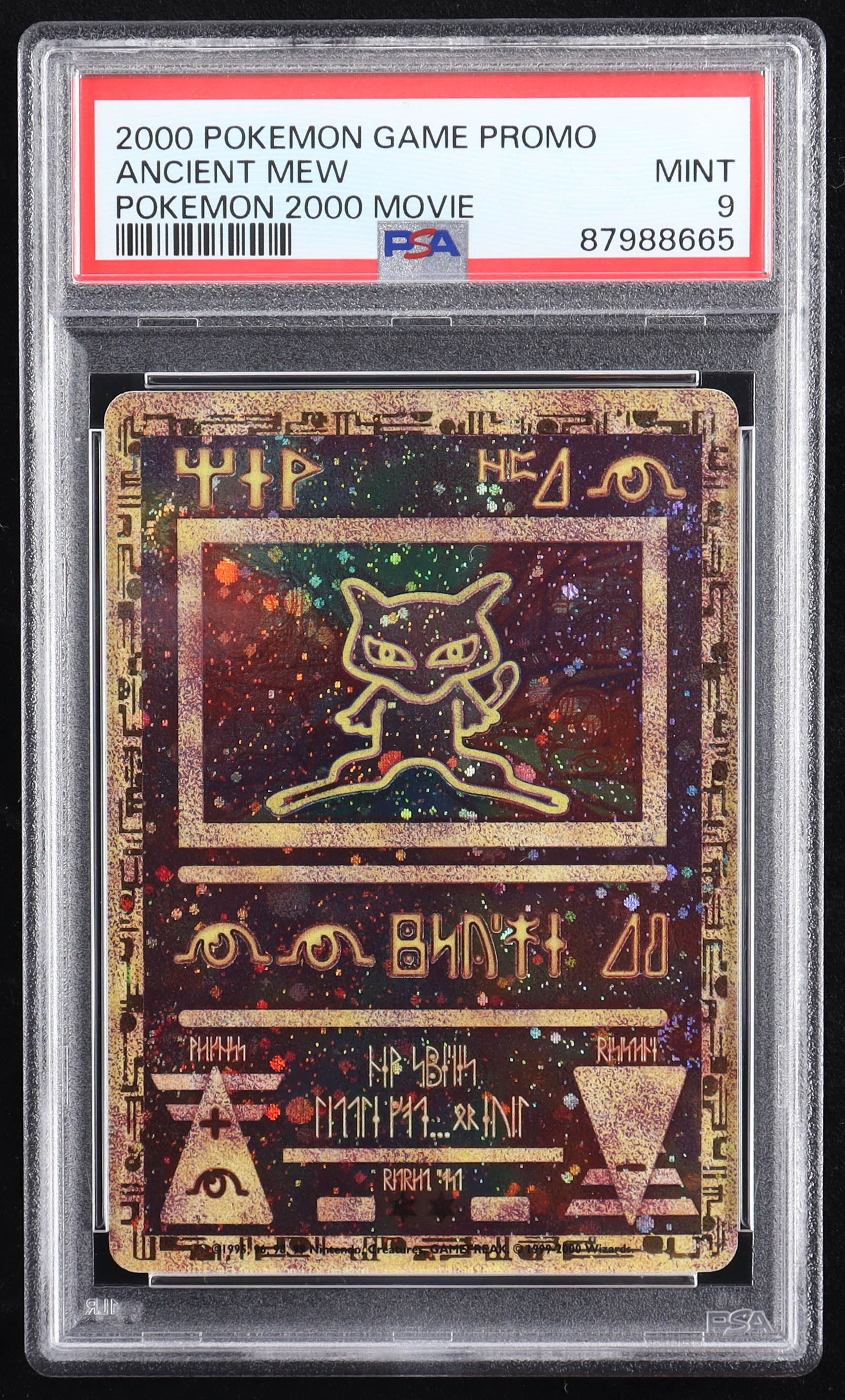 Ancient Mew 1999-02 Pokemon Wizards of the Coast American Promos #0 Holo Movie 2000 (PSA 9) at PristineAuction.com Ancient Mew 1999-02 Pokemon Wizards of the Coast American Promos #0 Holo Movie 2000 (PSA 9) at PristineAuction.com