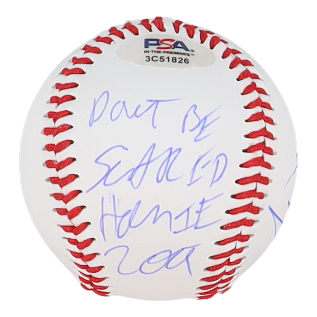 Nick Diaz Signed Baseball Inscribed "Don't Be Scared Homie" & "209" (PSA) at PristineAuction.com Nick Diaz Signed Baseball Inscribed "Don't Be Scared Homie" & "209" (PSA) at PristineAuction.com