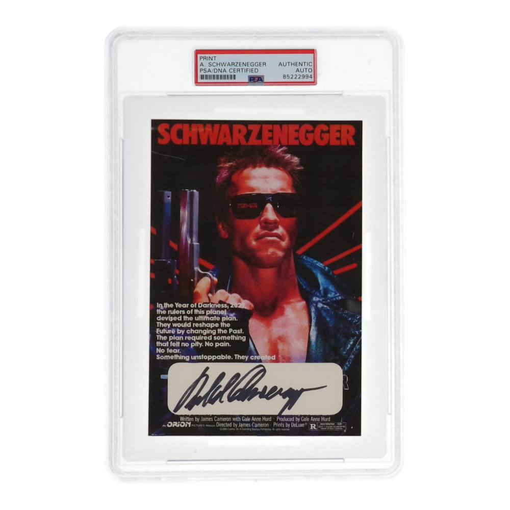 Terminator 3 Autographed Arnold Schwarzenegger Signed