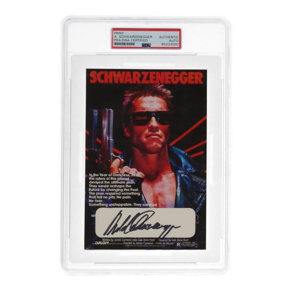 Terminator 3 Autographed Arnold Schwarzenegger Signed