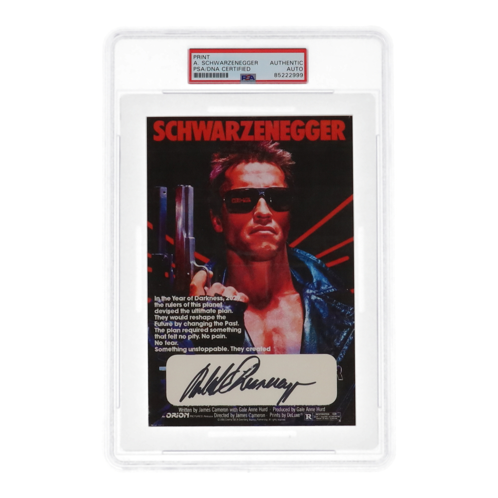 Terminator 3 Autographed Arnold Schwarzenegger Signed