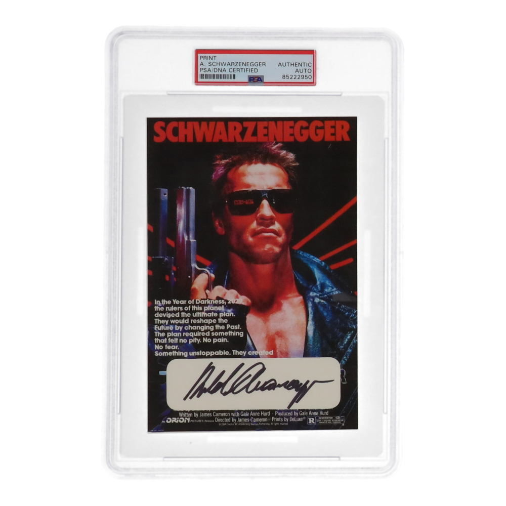 Terminator 3 Autographed Arnold Schwarzenegger Signed