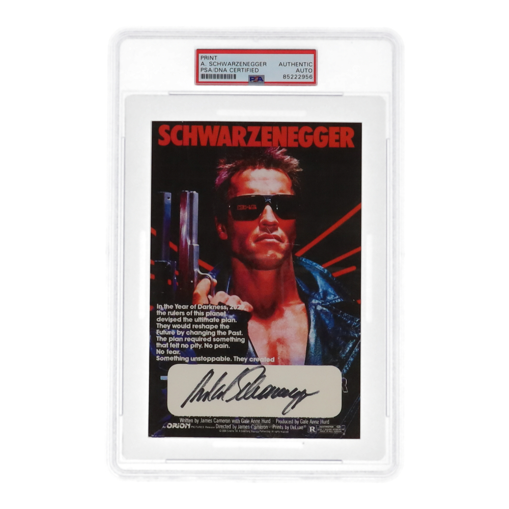 Terminator 3 Autographed Arnold Schwarzenegger Signed