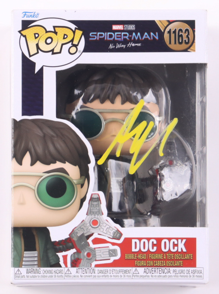 Alfred Molina Signed "Spider-Man: No Way Home" #1163 Doc Ock Funko Pop! Vinyl Figure (ACOA) at PristineAuction.com Alfred Molina Signed "Spider-Man: No Way Home" #1163 Doc Ock Funko Pop! Vinyl Figure (ACOA) at PristineAuction.com