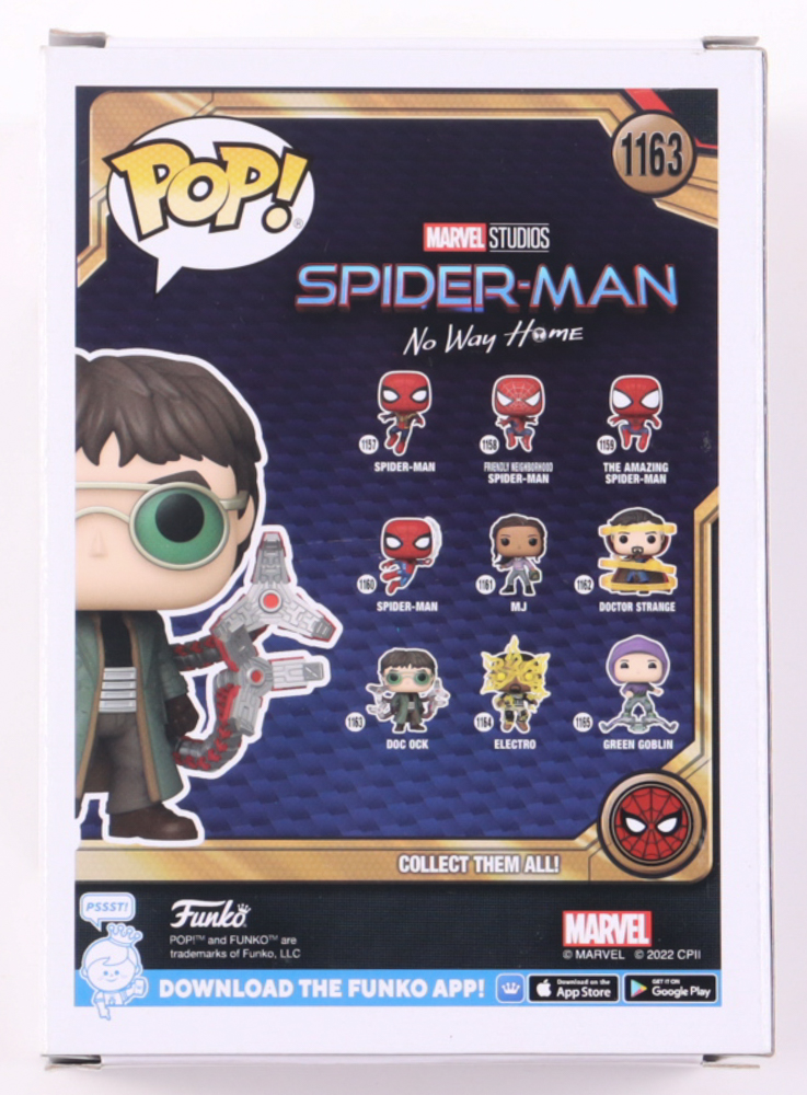 Alfred Molina Signed "Spider-Man: No Way Home" #1163 Doc Ock Funko Pop! Vinyl Figure (ACOA) at PristineAuction.com Alfred Molina Signed "Spider-Man: No Way Home" #1163 Doc Ock Funko Pop! Vinyl Figure (ACOA) at PristineAuction.com