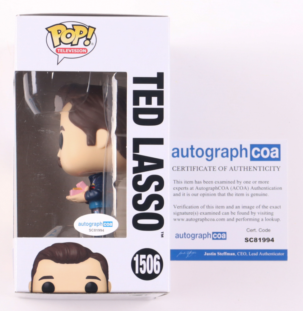 Jason Sudeikis Signed "Ted Lasso" #1506 Ted Lasso Funko Pop! Vinyl Figure (ACOA) at PristineAuction.com Jason Sudeikis Signed "Ted Lasso" #1506 Ted Lasso Funko Pop! Vinyl Figure (ACOA) at PristineAuction.com