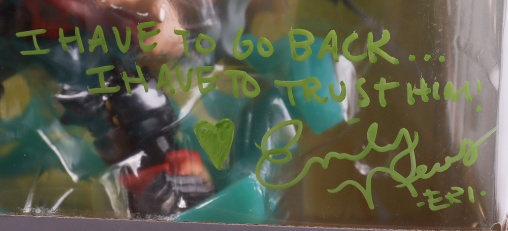 Emily Neves Signed "My Hero Academia" #1010 Infinite Deku with Eri Jumbo Funko Pop! Vinyl Figure with Anime Quote Inscription (JSA) at PristineAuction.com Emily Neves Signed "My Hero Academia" #1010 Infinite Deku with Eri Jumbo Funko Pop! Vinyl Figure with Anime Quote Inscription (JSA) at PristineAuction.com