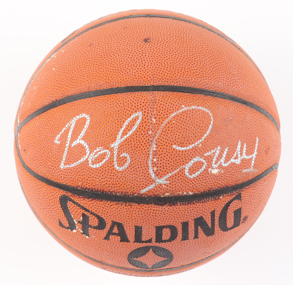 Bob Cousy Signed NBA Basketball with All Wood Stand (PSA) at PristineAuction.com Bob Cousy Signed NBA Basketball with All Wood Stand (PSA) at PristineAuction.com