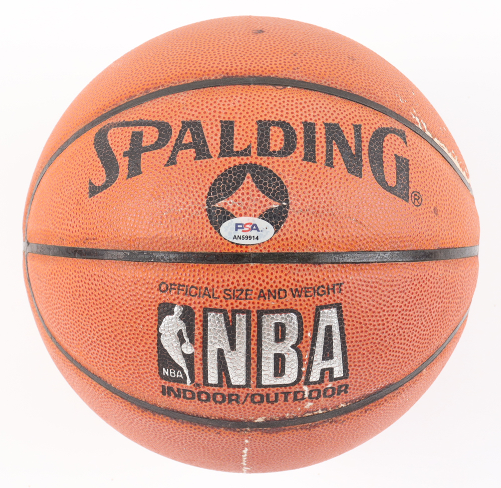 Bob Cousy Signed NBA Basketball with All Wood Stand (PSA) at PristineAuction.com Bob Cousy Signed NBA Basketball with All Wood Stand (PSA) at PristineAuction.com