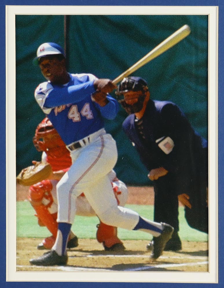 Hank Aaron Signed Custom Framed Index Card Display with Jersey, 715 Home Runs Pin & HOF Induction Pin (BGS) at PristineAuction.com Hank Aaron Signed Custom Framed Index Card Display with Jersey, 715 Home Runs Pin & HOF Induction Pin (BGS) at PristineAuction.com