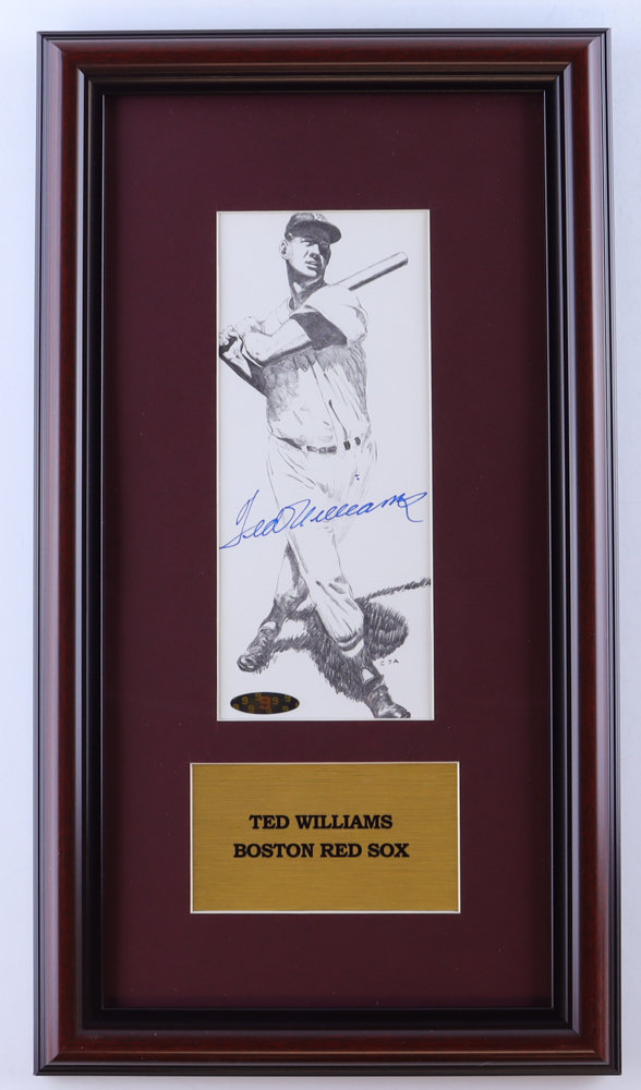 Ted Williams Signed Custom Framed Art Print Display (Williams) at PristineAuction.com Ted Williams Signed Custom Framed Art Print Display (Williams) at PristineAuction.com