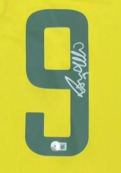 Ronaldo Nazario Signed Brazil Custom Framed 3D LED Jersey Display (Beckett) at PristineAuction.com Ronaldo Nazario Signed Brazil Custom Framed 3D LED Jersey Display (Beckett) at PristineAuction.com