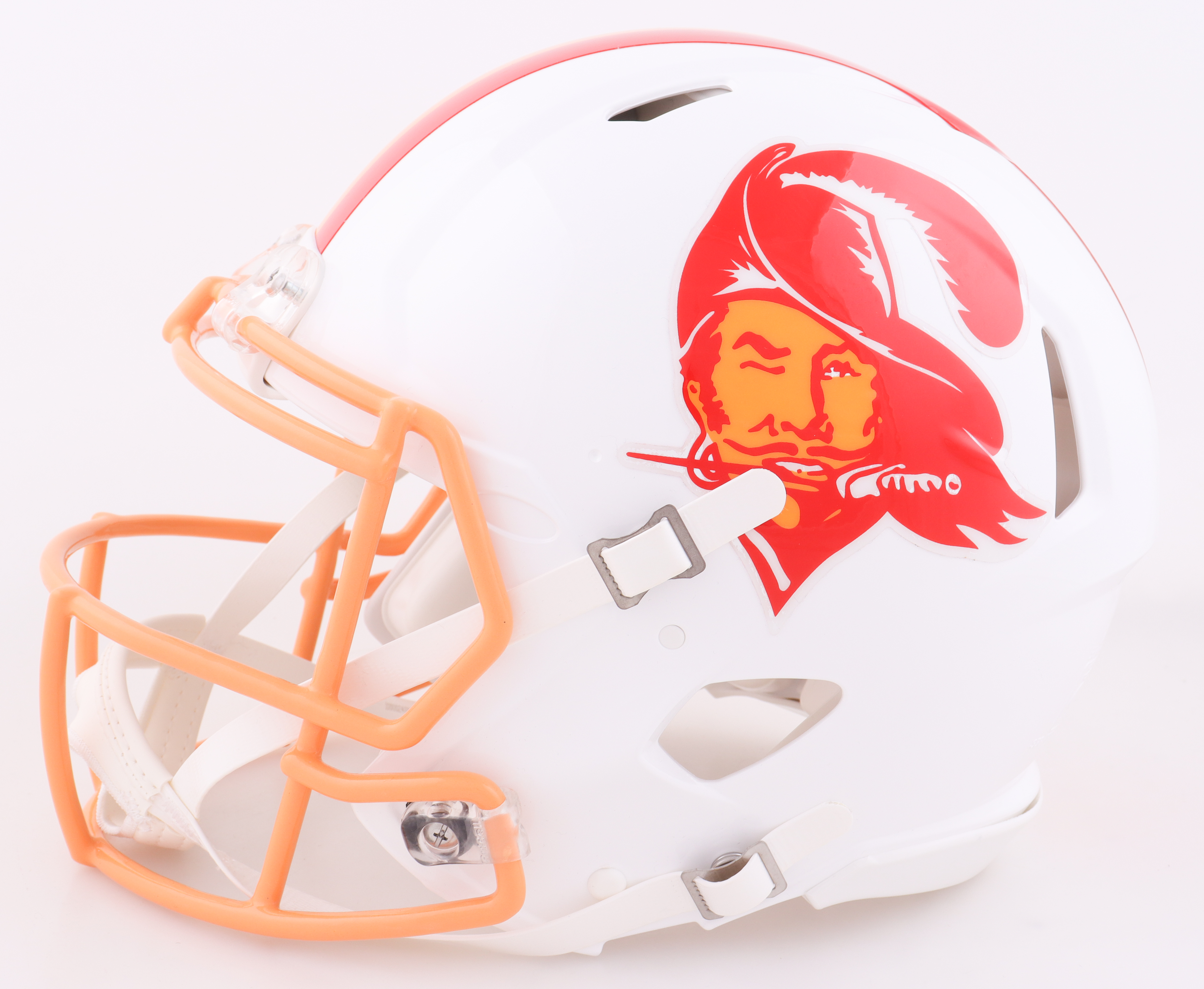 Tom Brady Signed Buccaneers Full-Size Authentic On-Field Throwback Helmet with Display Case (Fanatics) at PristineAuction.com Tom Brady Signed Buccaneers Full-Size Authentic On-Field Throwback Helmet with Display Case (Fanatics) at PristineAuction.com