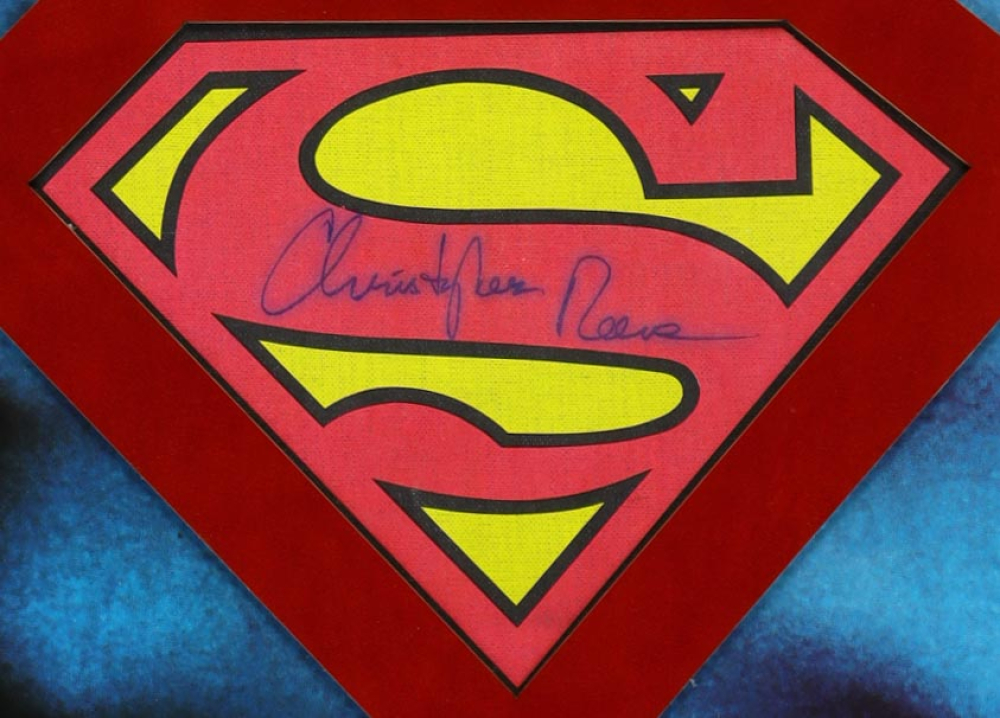 thumbnail image 2 of Christopher Reeve Superman Gift – Framed Autograph Picture, A3 Print 2 of 6