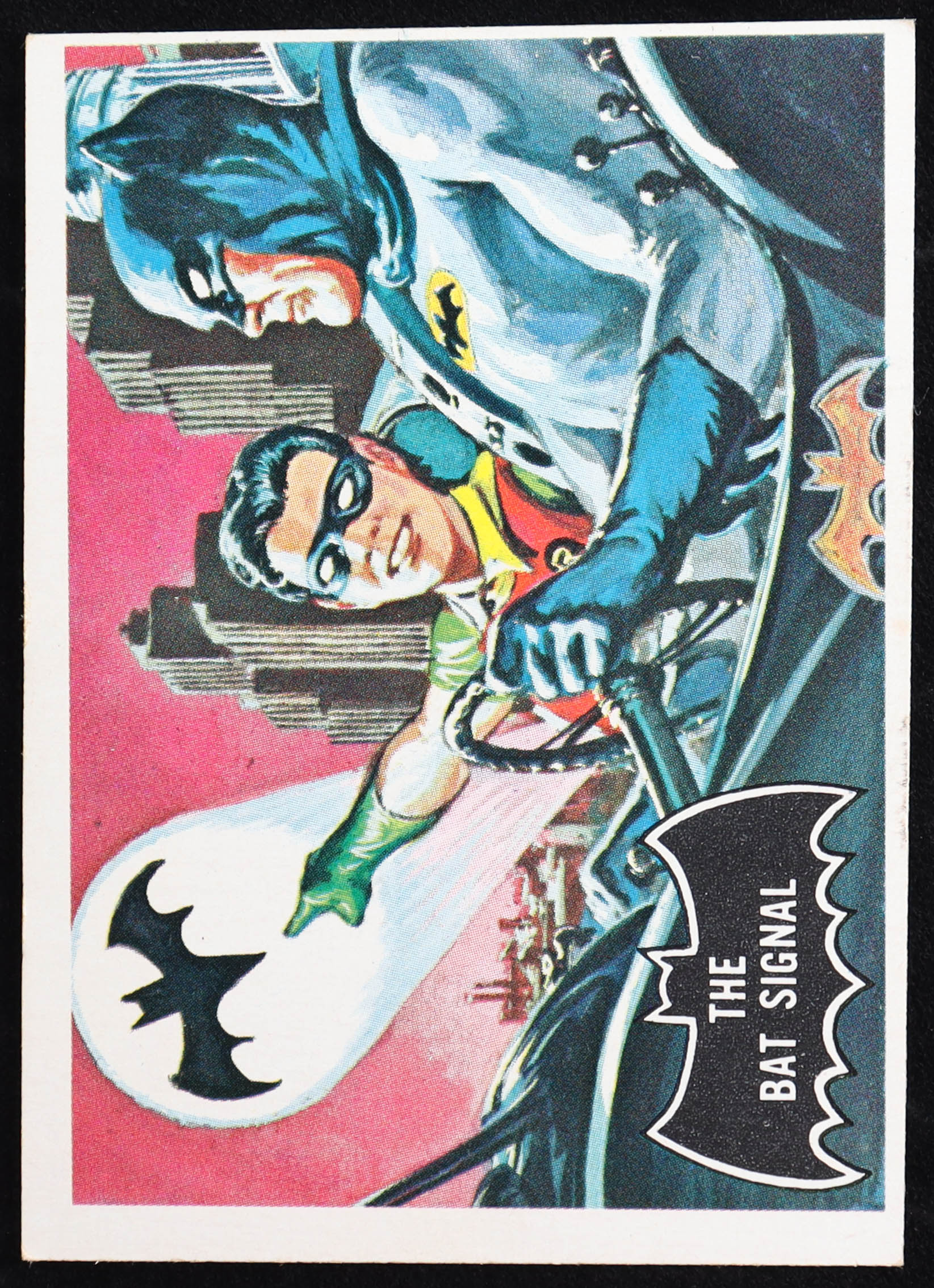 The Bat Signal 1966 Topps Batman Black Bat #3 at PristineAuction.com The Bat Signal 1966 Topps Batman Black Bat #3 at PristineAuction.com