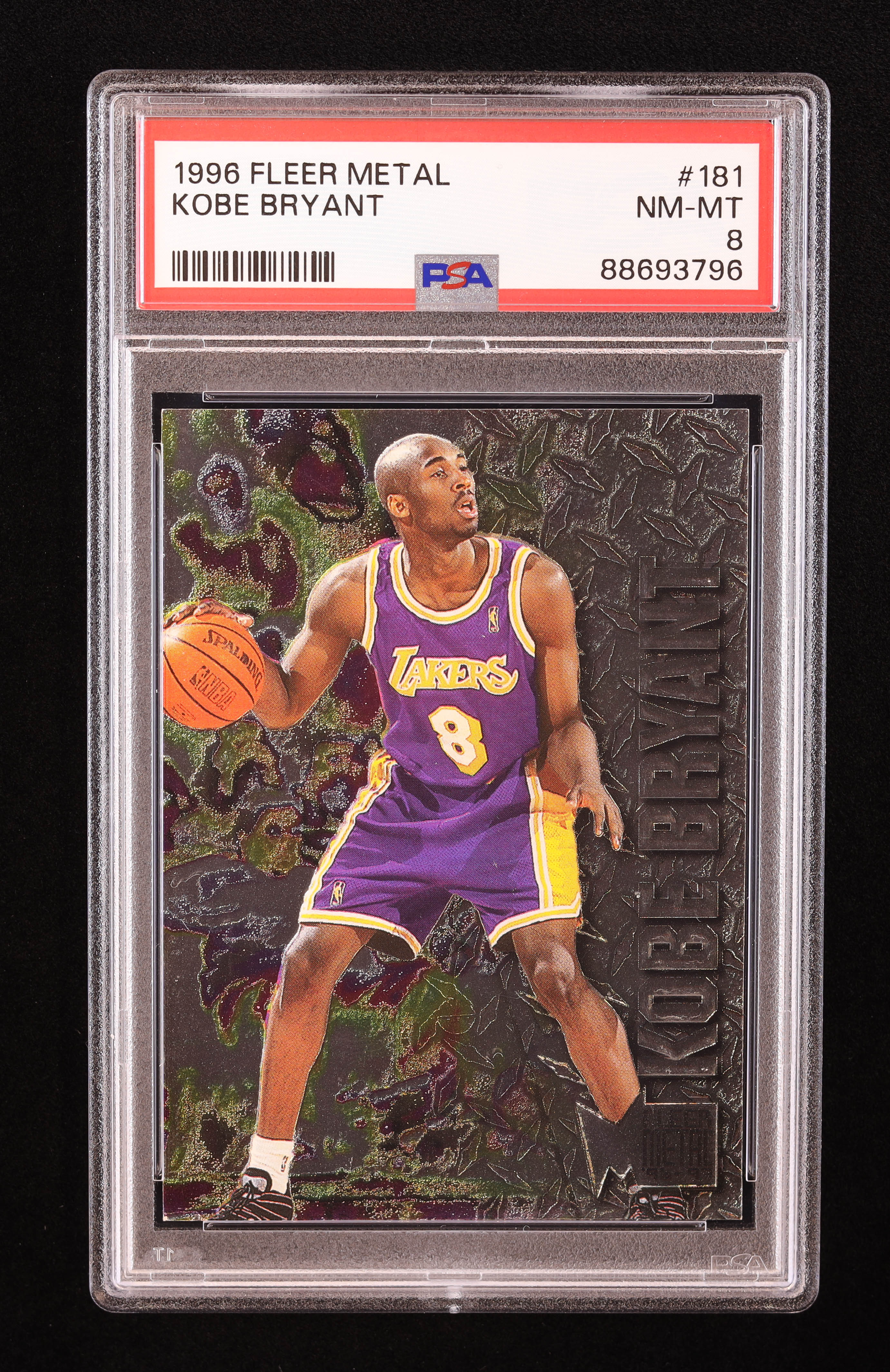 Kobe Bryant 1996-97 Metal #181 RC (PSA 8) | Pristine Auction