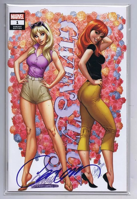 J Scott Campbell Signed 2020 Gwen Stacey #1 (JSC) at PristineAuction.com J Scott Campbell Signed 2020 Gwen Stacey #1 (JSC) at PristineAuction.com