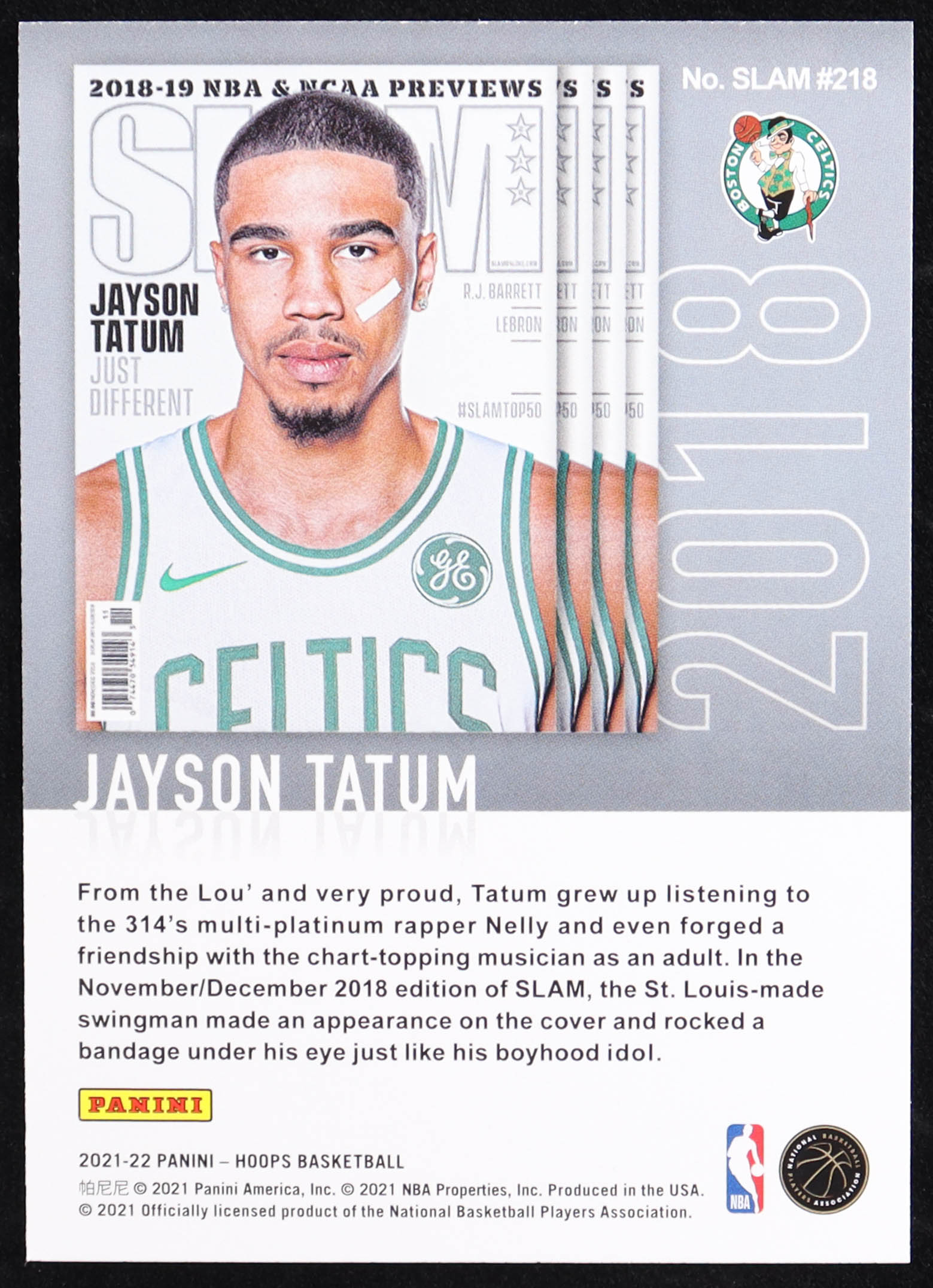 Jayson Tatum 2021-22 Hoops SLAM #17 at PristineAuction.com Jayson Tatum 2021-22 Hoops SLAM #17 at PristineAuction.com