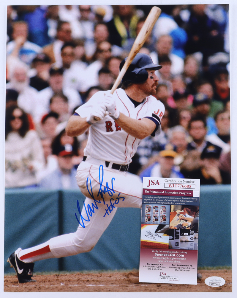 Wade Boggs Signed Red Sox 11x14 Photo Inscribed "HOF 05" (JSA) at PristineAuction.com Wade Boggs Signed Red Sox 11x14 Photo Inscribed "HOF 05" (JSA) at PristineAuction.com