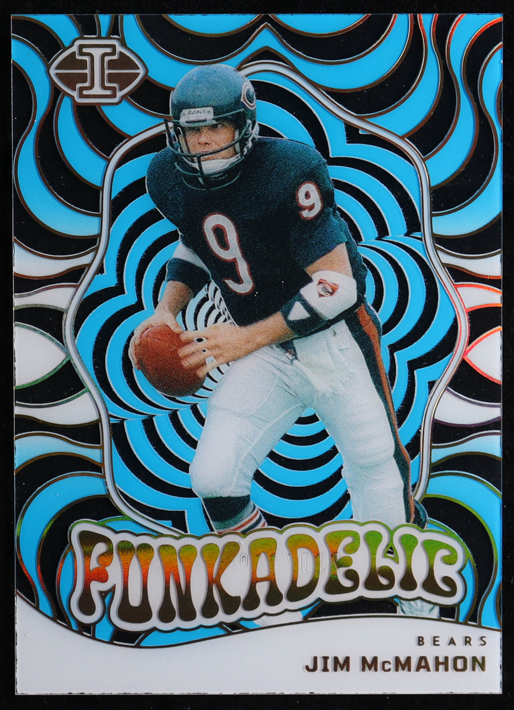 Jim McMahon 2023 Panini Illusions Funkadelic Light Blue #8 #200/299 at PristineAuction.com Jim McMahon 2023 Panini Illusions Funkadelic Light Blue #8 #200/299 at PristineAuction.com