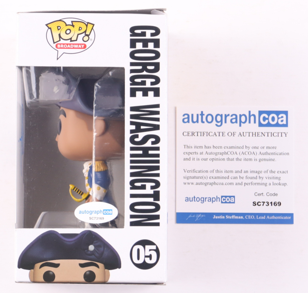 Christopher Jackson Signed "Hamilton" #05 George Washington Funko Pop! Vinyl Figure (ACOA) at PristineAuction.com Christopher Jackson Signed "Hamilton" #05 George Washington Funko Pop! Vinyl Figure (ACOA) at PristineAuction.com