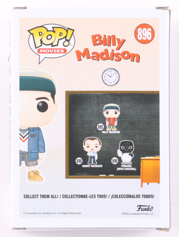 Adam Sandler Signed "Billy Madison" #895 Billy Madison Funko Pop! Vinyl Figure (ACOA) at PristineAuction.com Adam Sandler Signed "Billy Madison" #895 Billy Madison Funko Pop! Vinyl Figure (ACOA) at PristineAuction.com