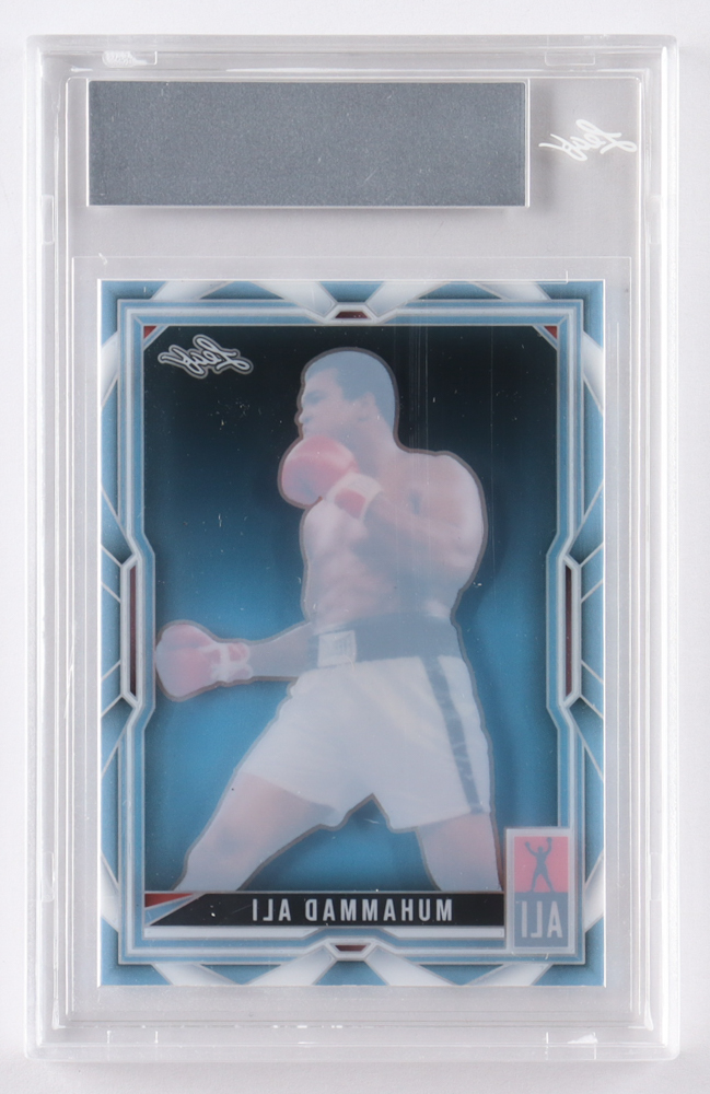 Muhammad Ali 2024 Leaf Muhammad Ali Legacy Collection Pre-Production Proof Clear Platinum Blue #99 #1/1 (Leaf) at PristineAuction.com Muhammad Ali 2024 Leaf Muhammad Ali Legacy Collection Pre-Production Proof Clear Platinum Blue #99 #1/1 (Leaf) at PristineAuction.com