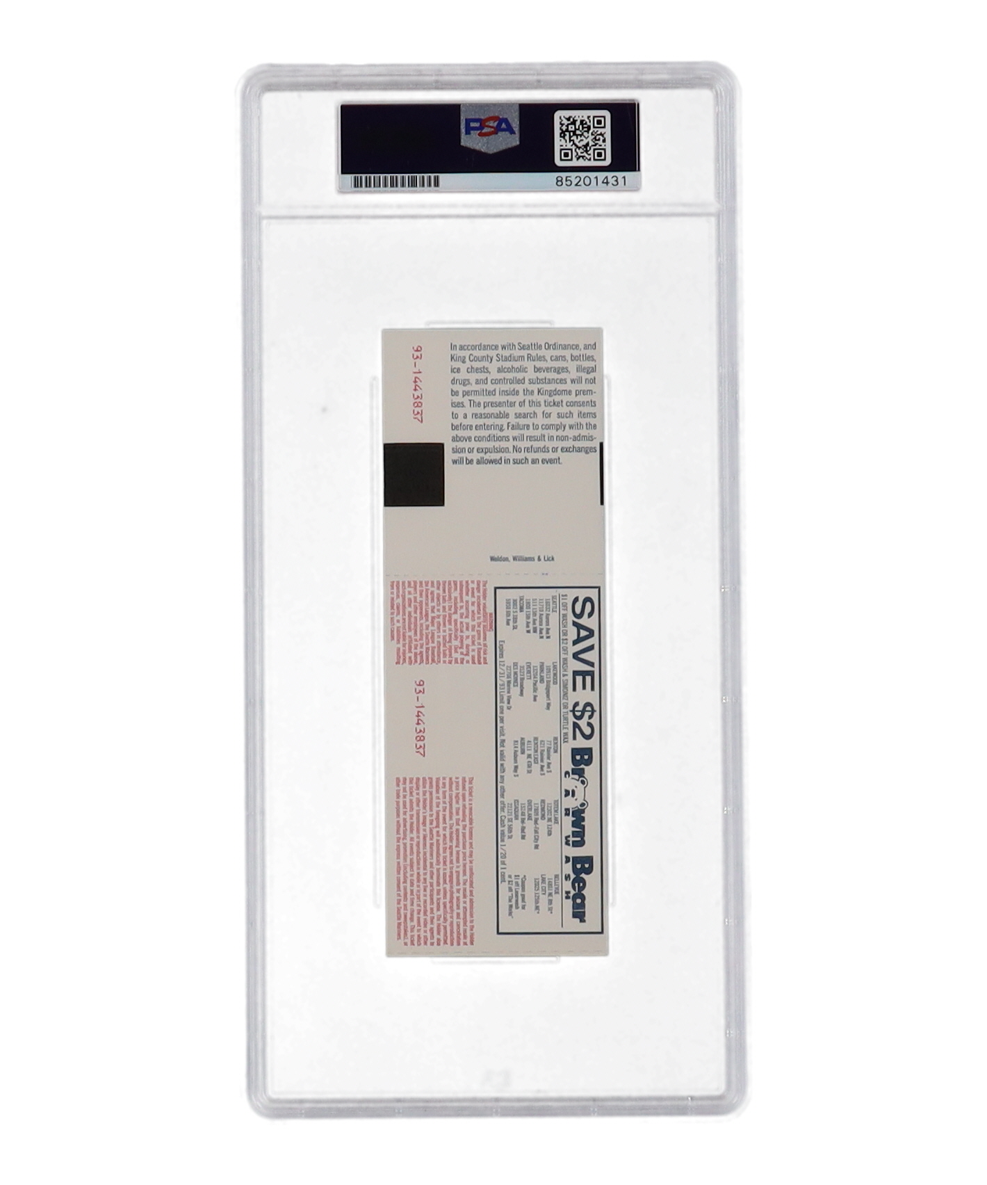 Nolan Ryan Signed Original 1993 Last Game Ticket Inscribed "My Last Game" (PSA | Auto Graded 10) at PristineAuction.com Nolan Ryan Signed Original 1993 Last Game Ticket Inscribed "My Last Game" (PSA | Auto Graded 10) at PristineAuction.com