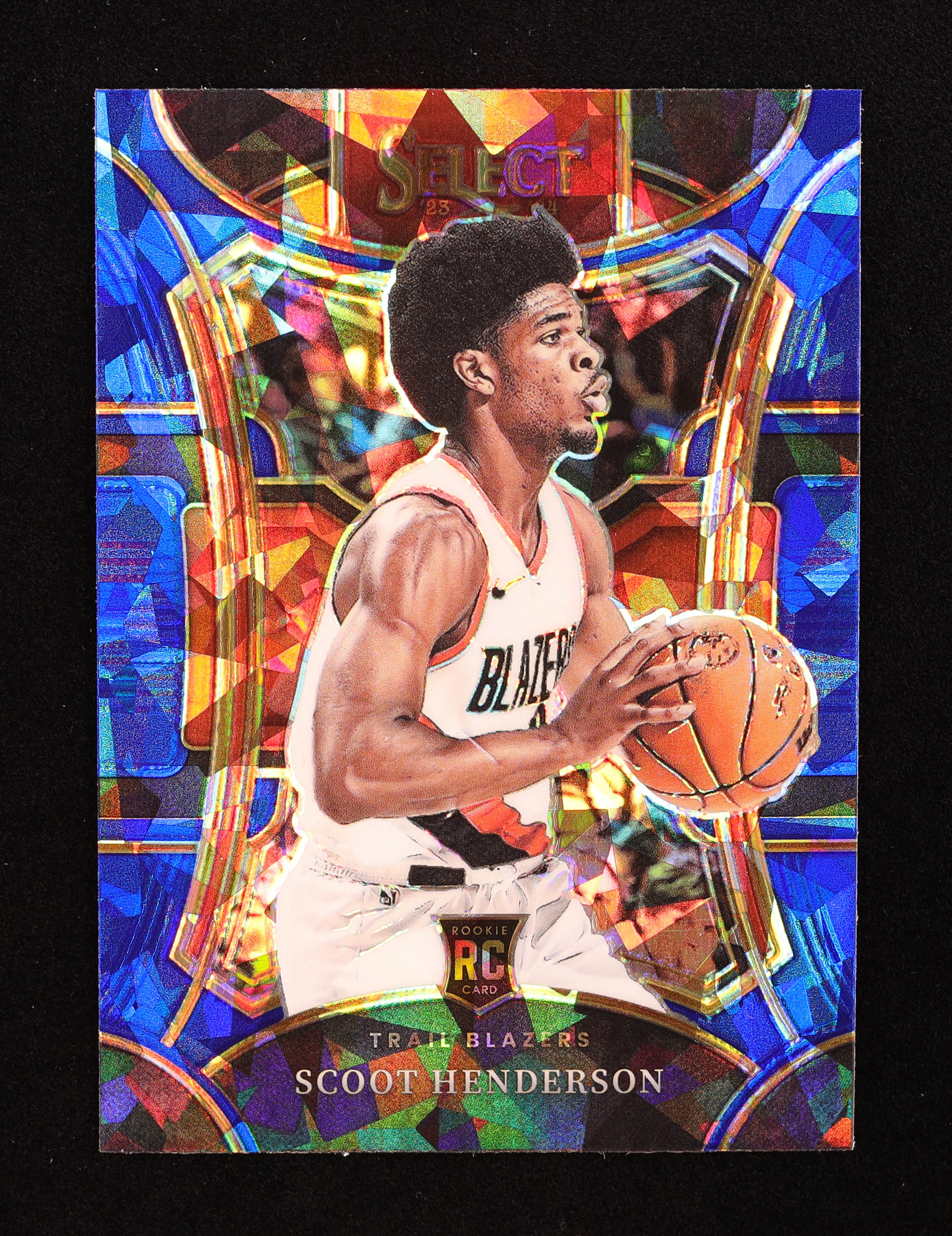 Scoot Henderson 2023-24 Select Prizms Blue Cracked Ice #324 RC at PristineAuction.com Scoot Henderson 2023-24 Select Prizms Blue Cracked Ice #324 RC at PristineAuction.com